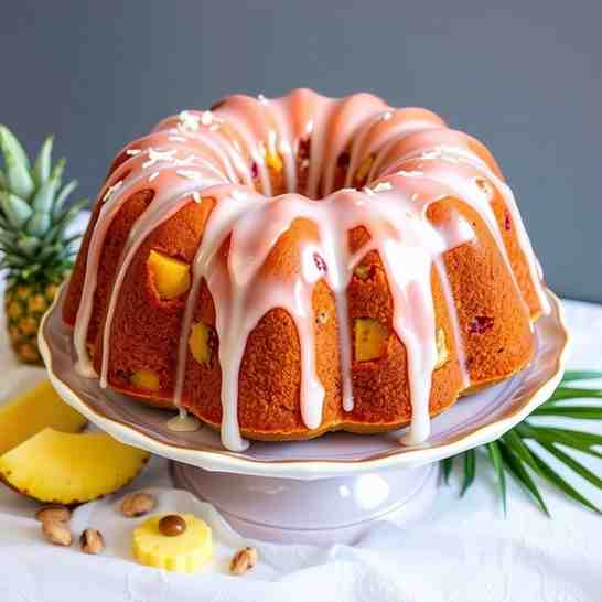 Aloha Fruit Cake - Tropical Bundt Recipe & Easy Treats